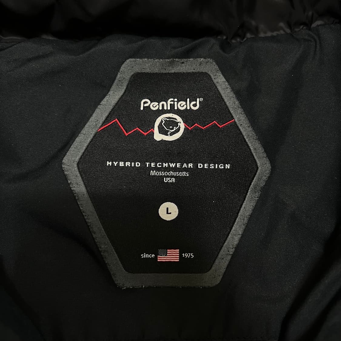 펜필드 덕다운 볼 후드 롱패딩 점퍼 [블랙] L/100 상품이미지4