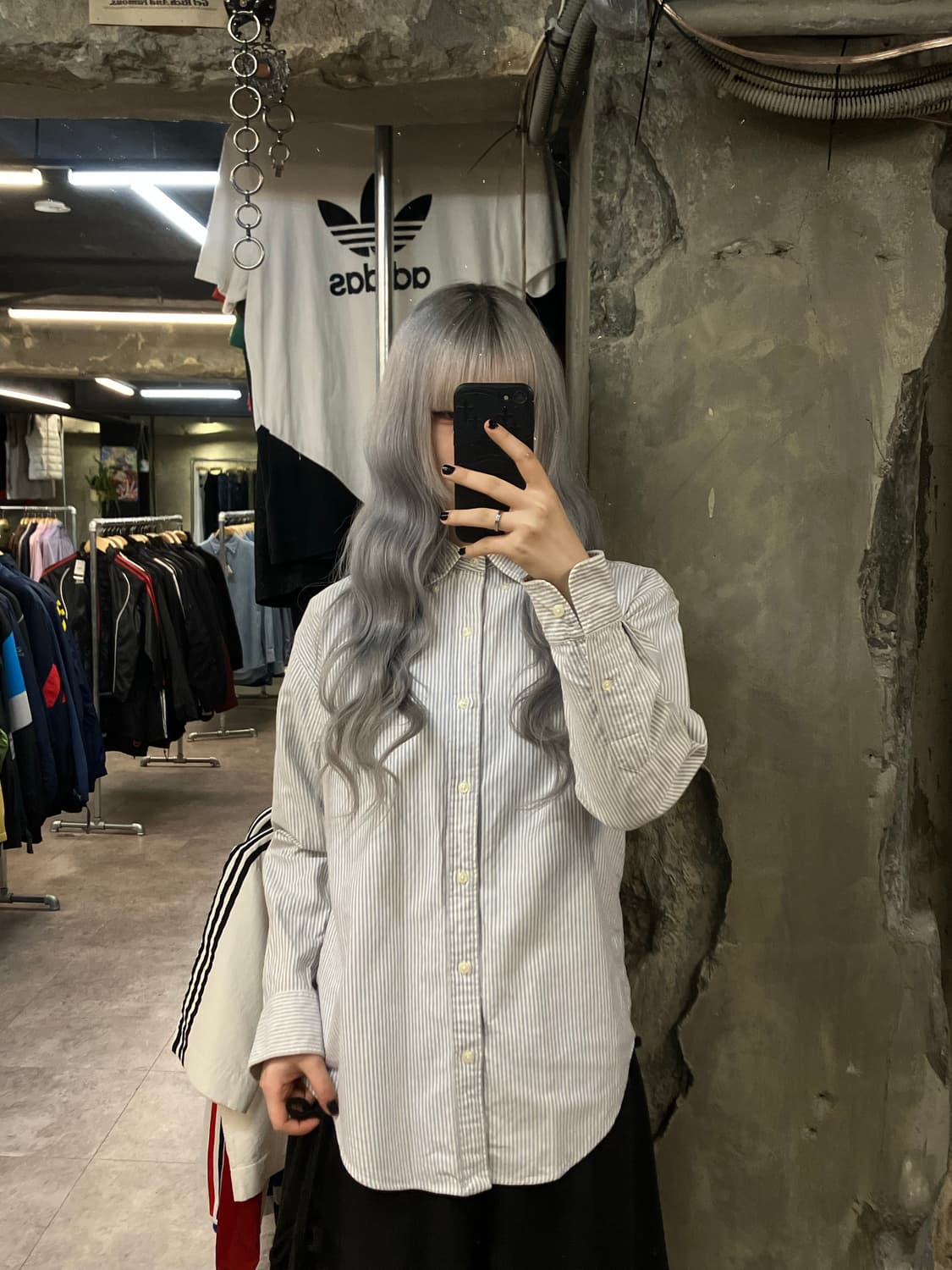 폴로 랄프로렌 스트라이프 셔츠 스카이블루   #csz2608 상품이미지2