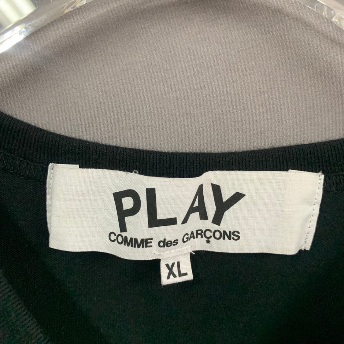 XL 꼼데가르송 골드 하트 와펜 반팔티 상품이미지5