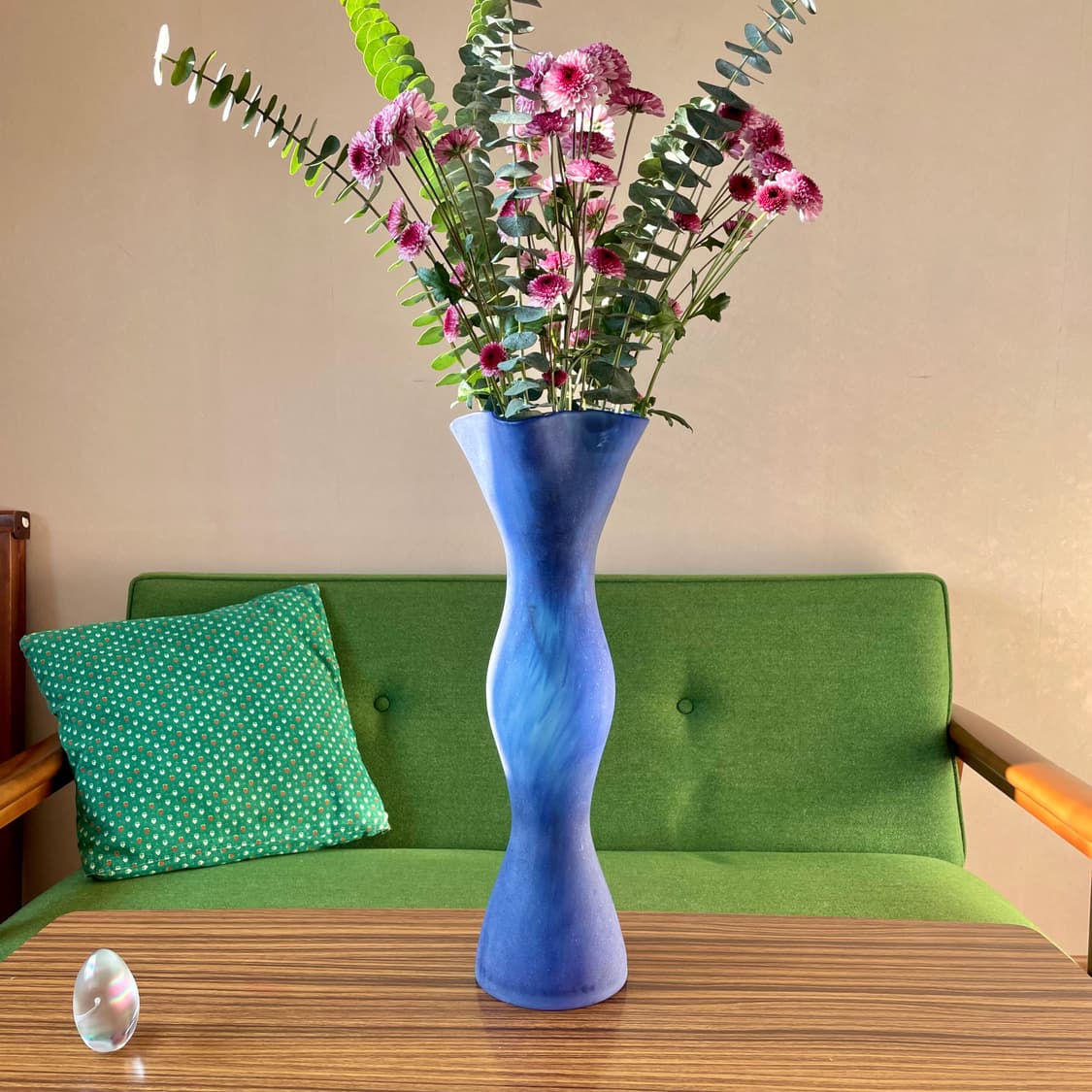 [유럽 빈티지 화병] 70‘s 미드센추리 매트피니쉬 유리 화병 상품이미지1