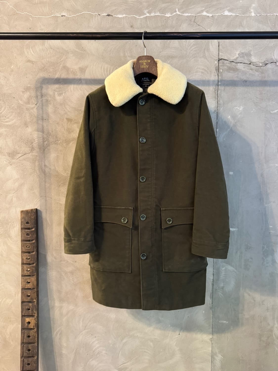 아페쎄 몰스킨 시어링 코트 슬림100 상품이미지5