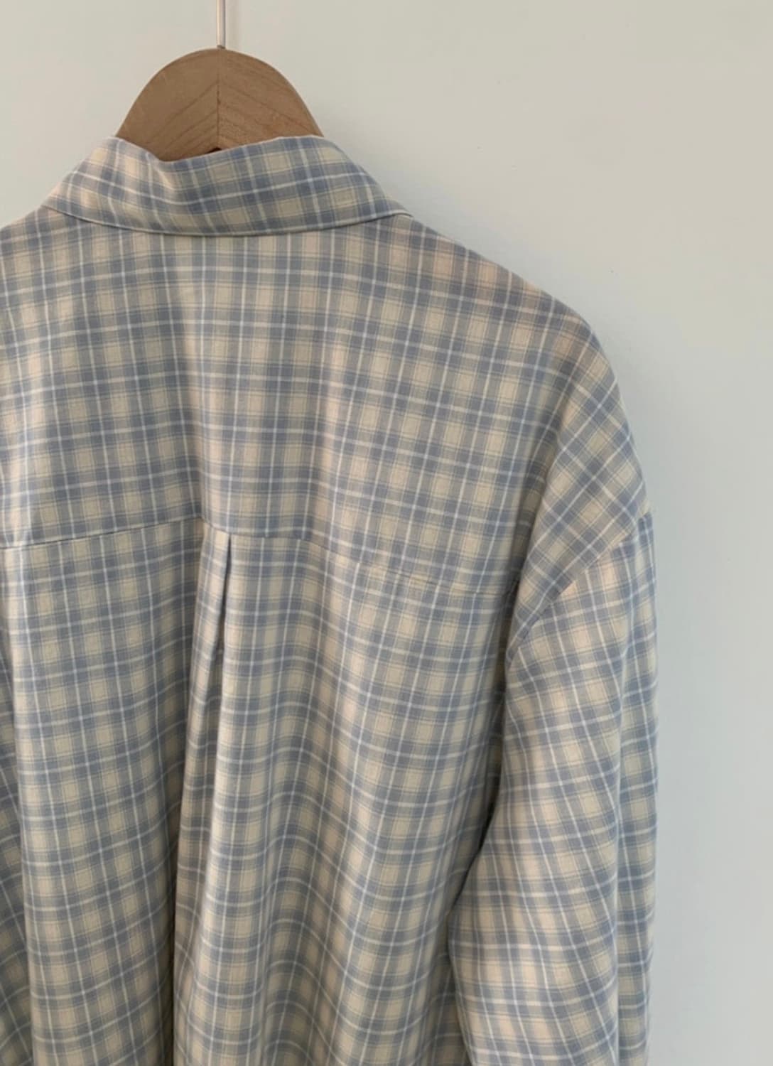 수름마켓 크리미 체크 남방, 블라우스 상품이미지7