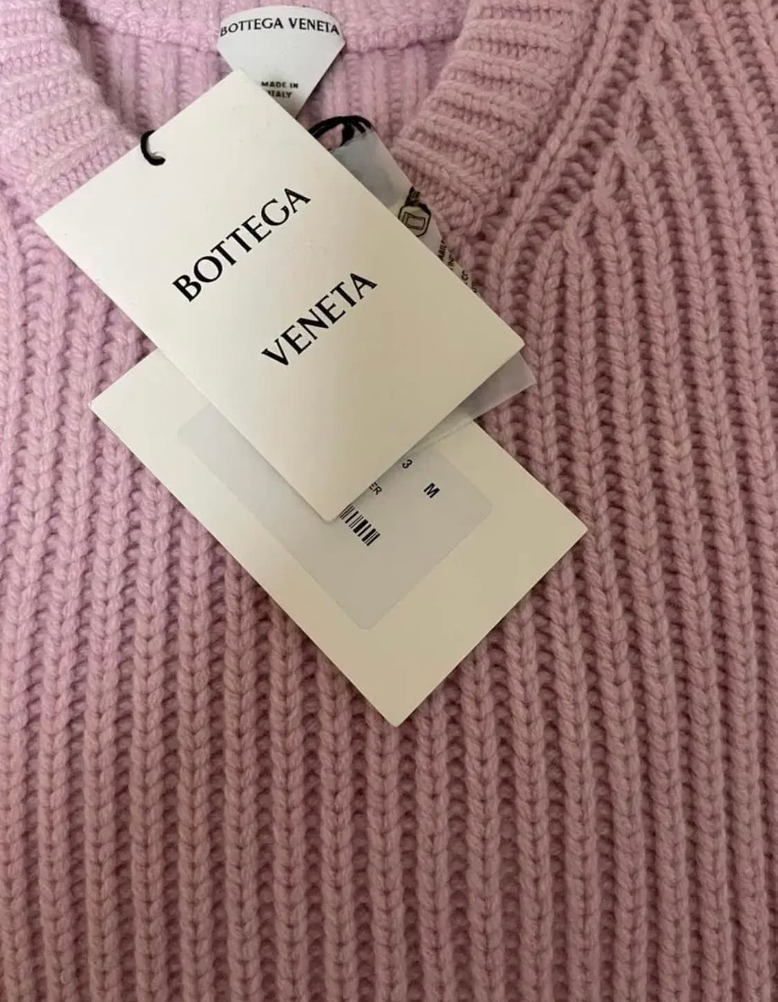 [미개봉 새상품] 보테가베네타 23FW 캐시미어 니트 인디핑크 M 상품이미지6