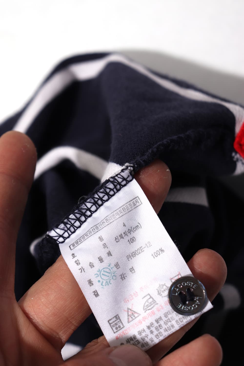 LACOSTE 단가라 폴로 카라티 size 4/100 상품이미지6
