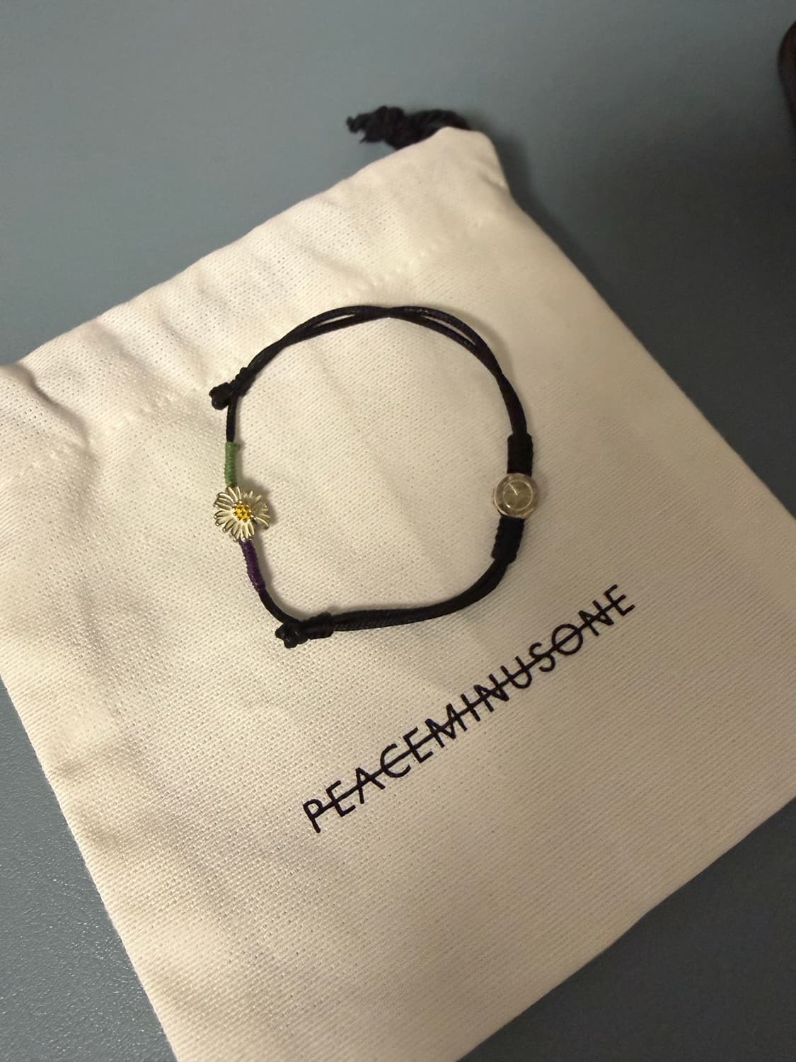 피스마이너스원 스트링 팔찌 #2 블랙 스몰 상품이미지1