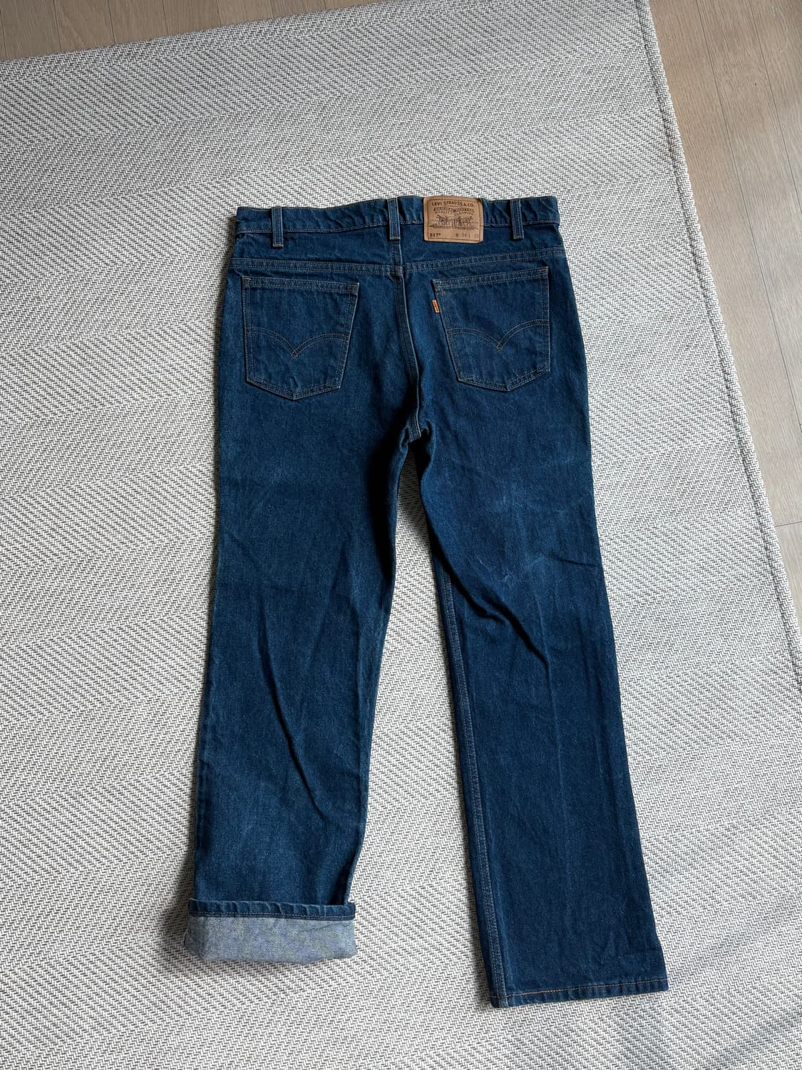 빈티지 리바이스 오렌지탭 517 진청 상품이미지7