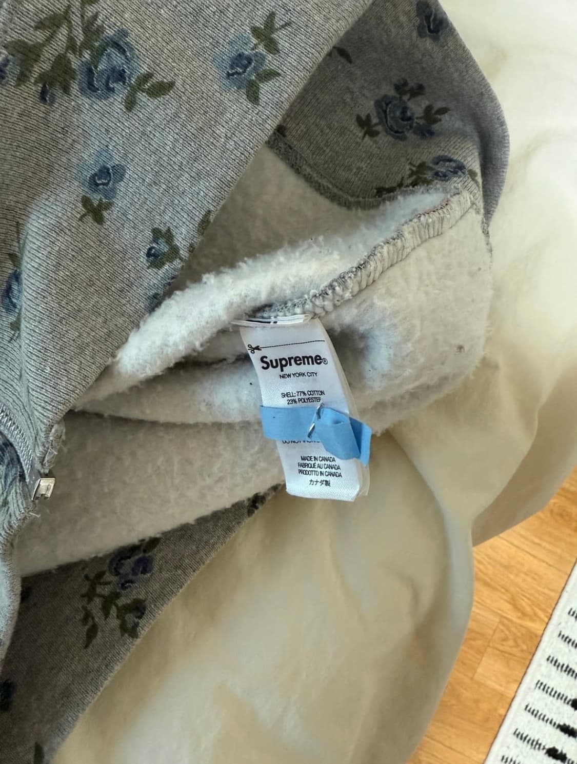 슈프림 플라워 후드집업 상품이미지6