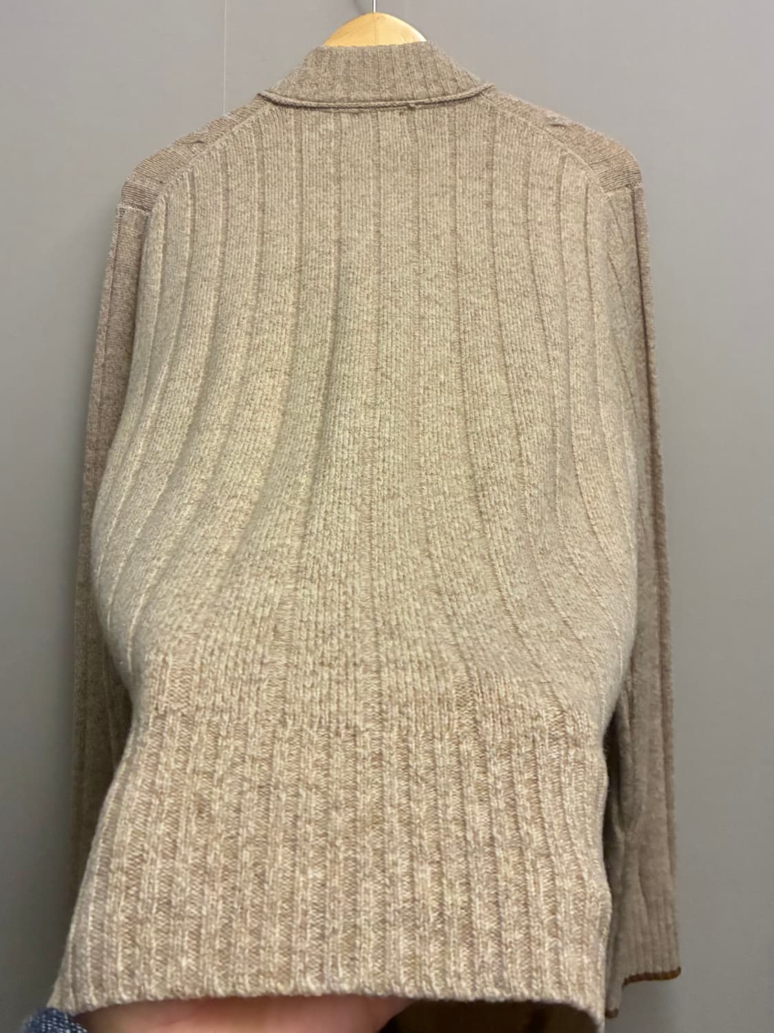 (XL)J.PRESS 제이프레스 울 니트 케이블 가디건 베이지 상품이미지8