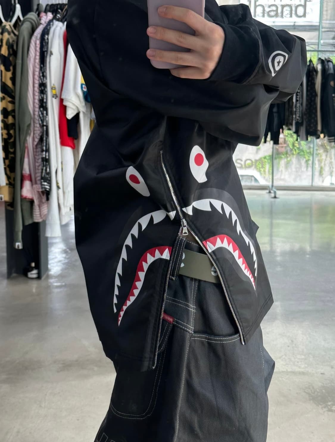 베이프 사이드 샤크 웜업(실물 강추) 상품이미지2