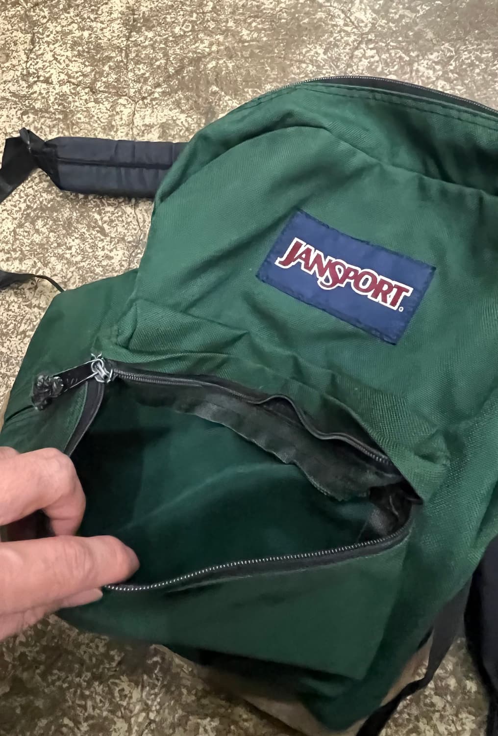 90s 잔스포츠 녹색 백팩 상품이미지6
