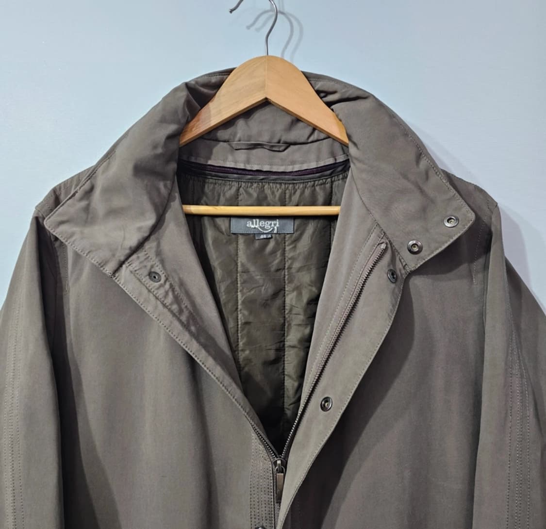 알레그리 남성 롱 코트 카키 95 상품이미지2