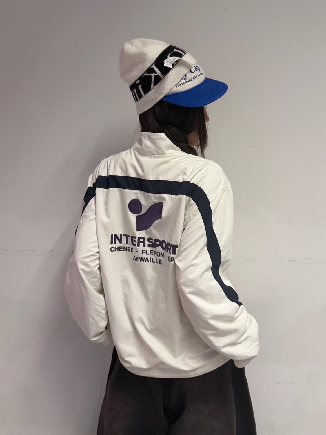 90s NIKE 올드스쿨 화이트 윈드브레이커 jk 상품이미지1