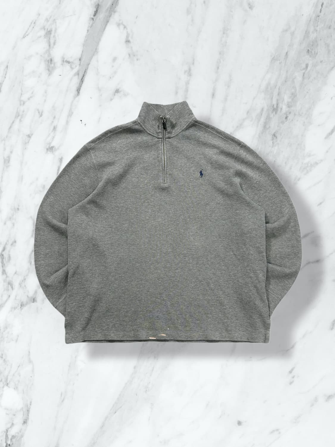폴로 랄프로렌 그레이 하프집업 니트  상품이미지1