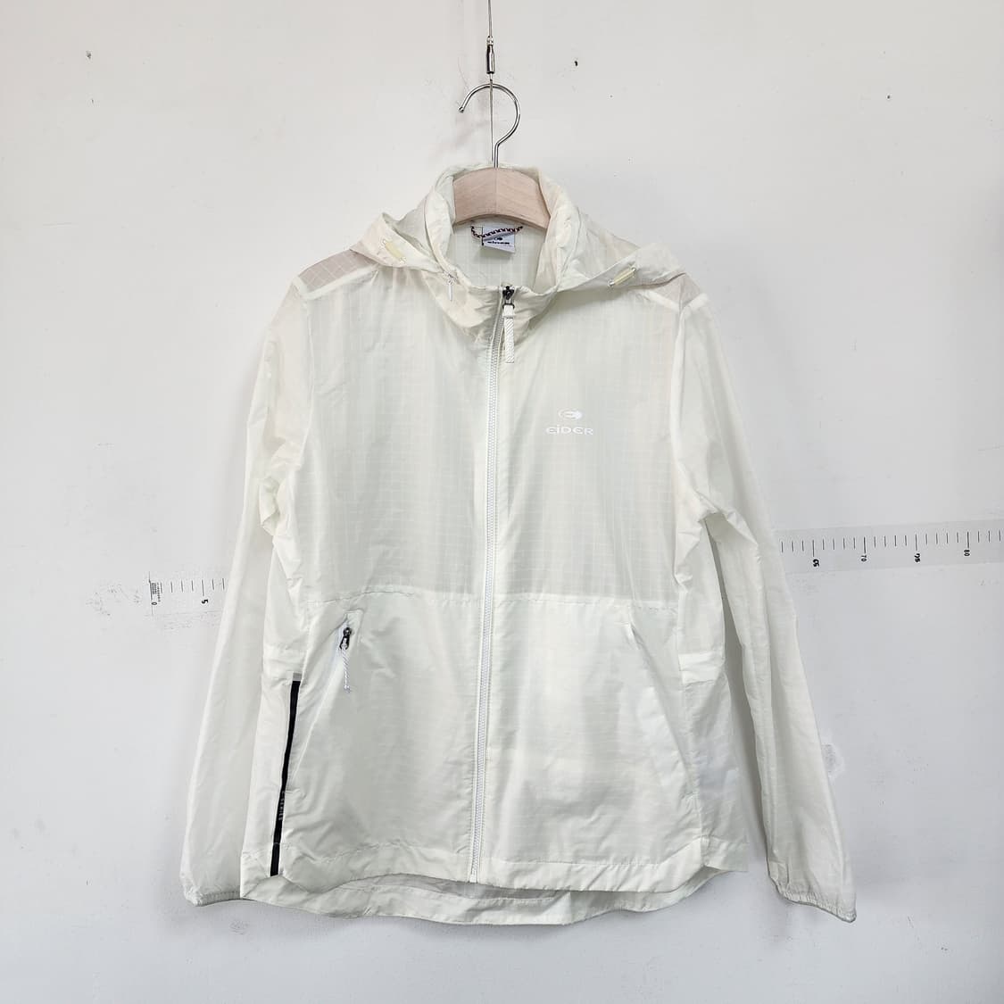 아이더 바람막이 화이트 후드 자켓 상품이미지1