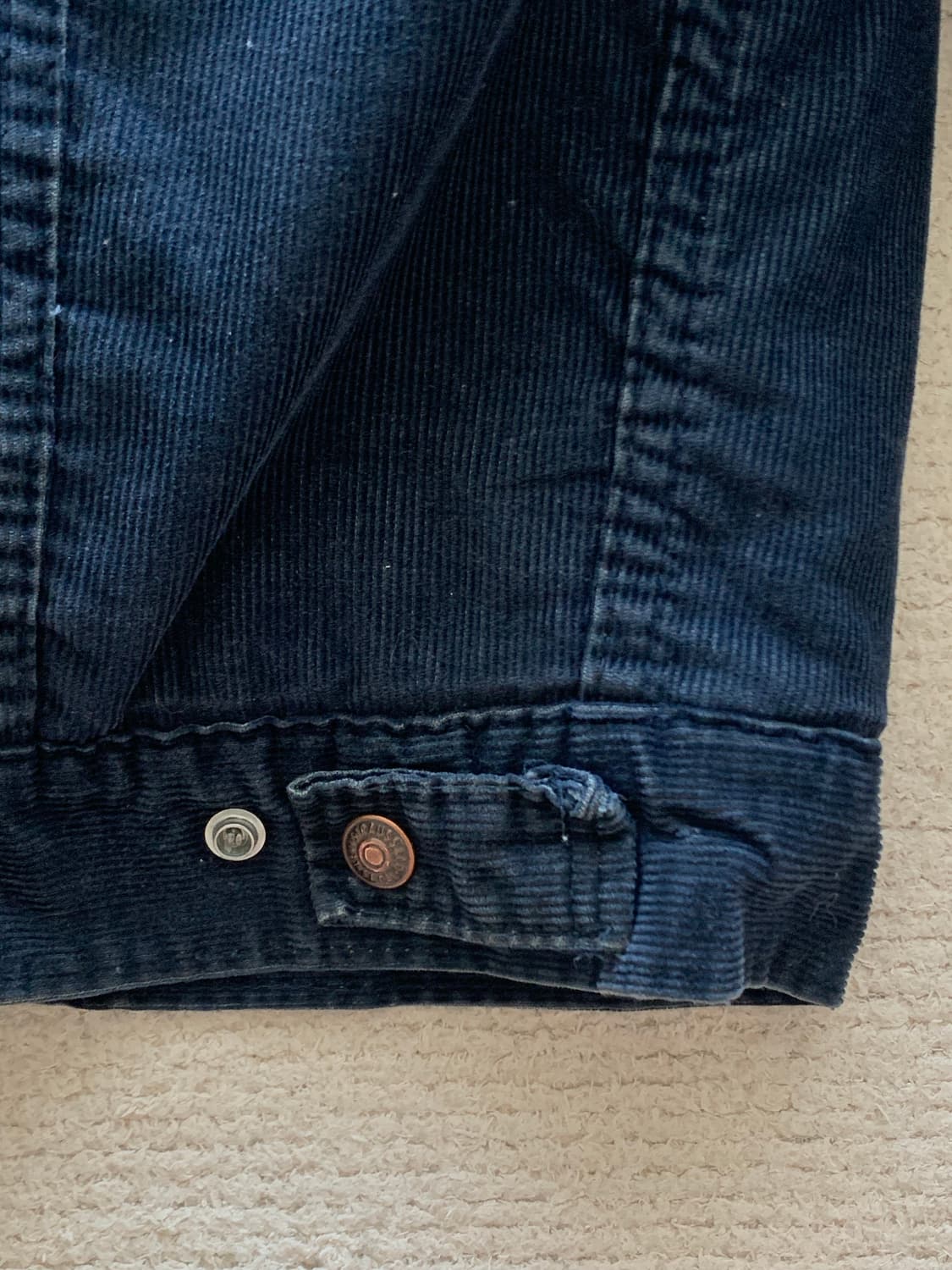 70s 리바이스 70605-1517 쉐르파 코듀로이 트러커 자켓 네이비 상품이미지6