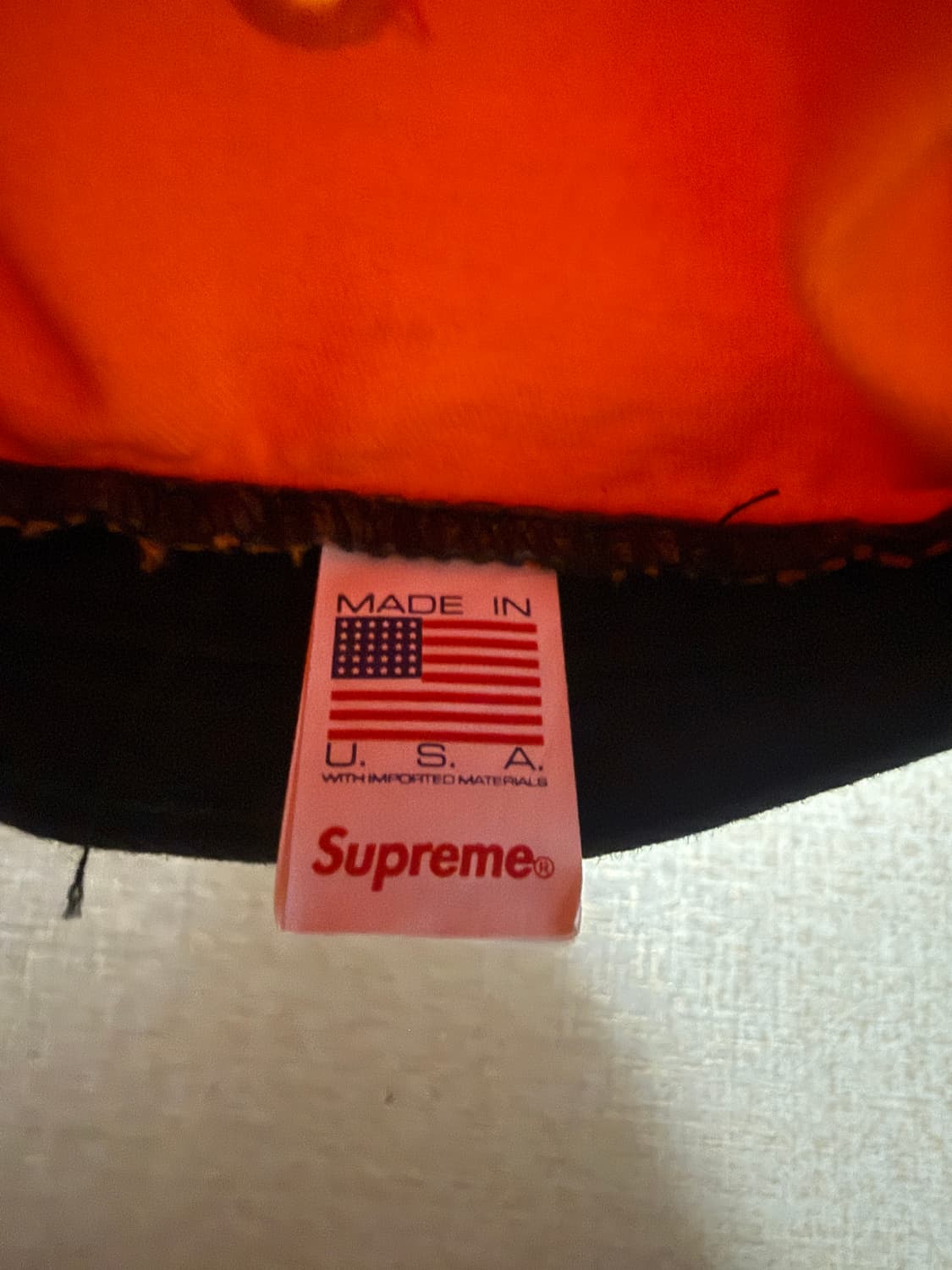 슈프림 워시드 치노 트윌 캠프캡 라이트 오렌지 - 23FW 상품이미지6