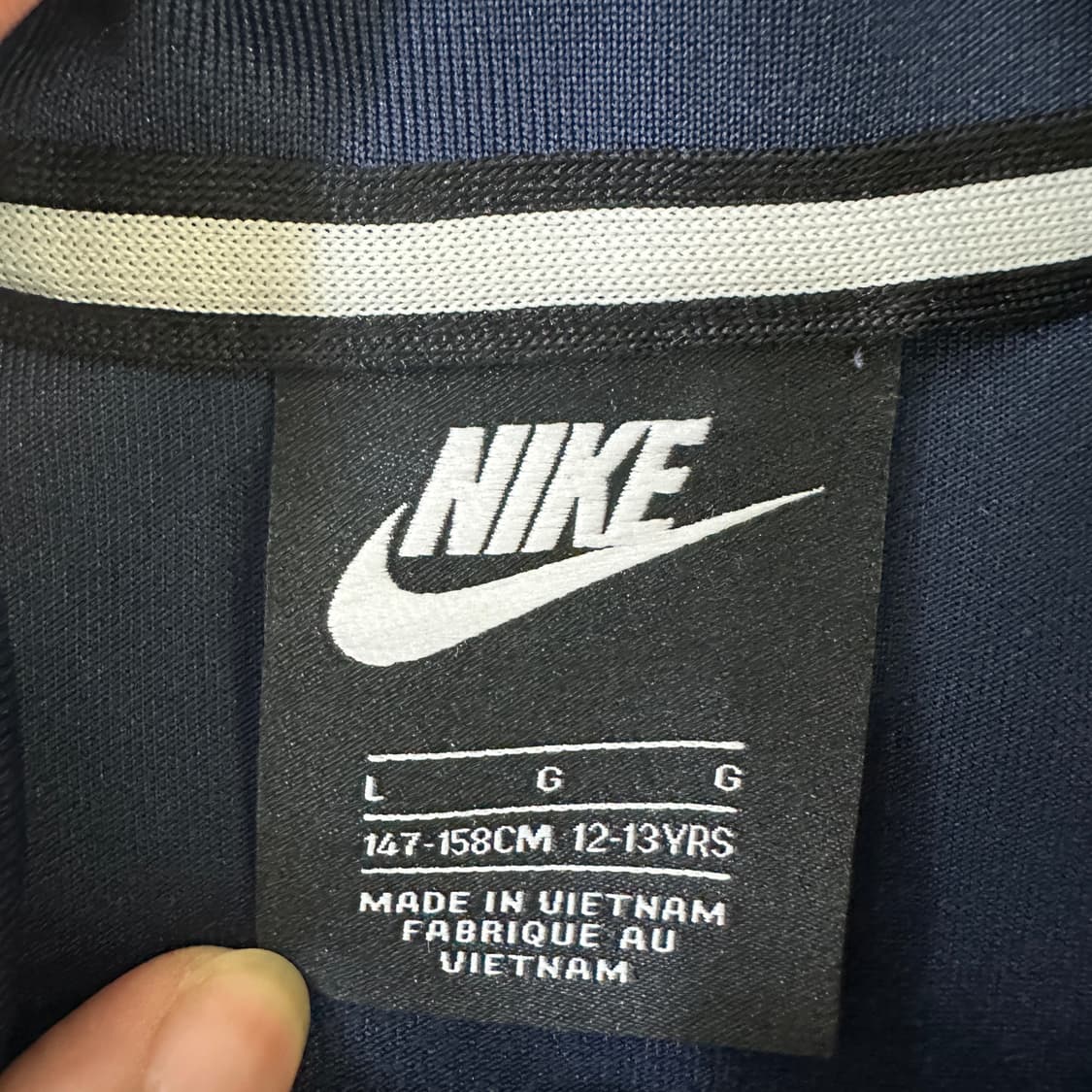 L 나이키 배색 반집업 맨투맨 0323D 상품이미지2