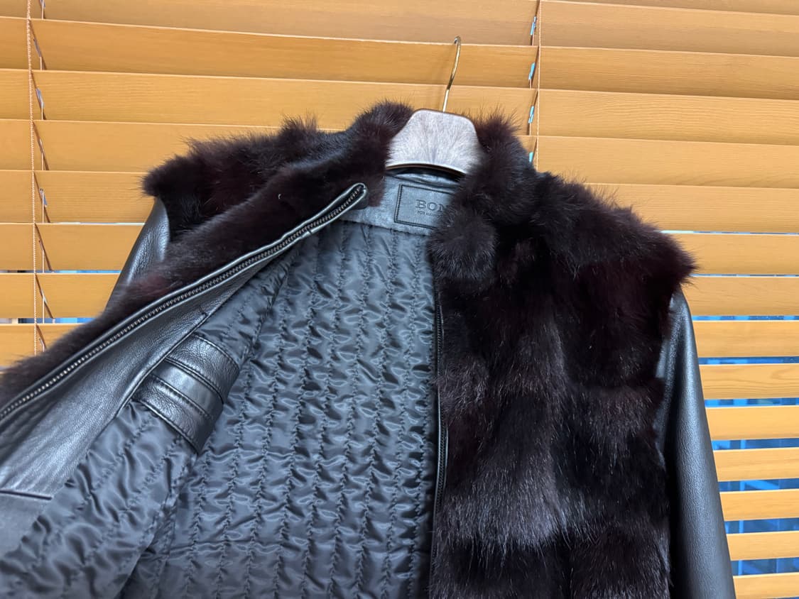 남성 BON 양가죽 코요테털 자켓 95-100 거의 새상품급 상품이미지5