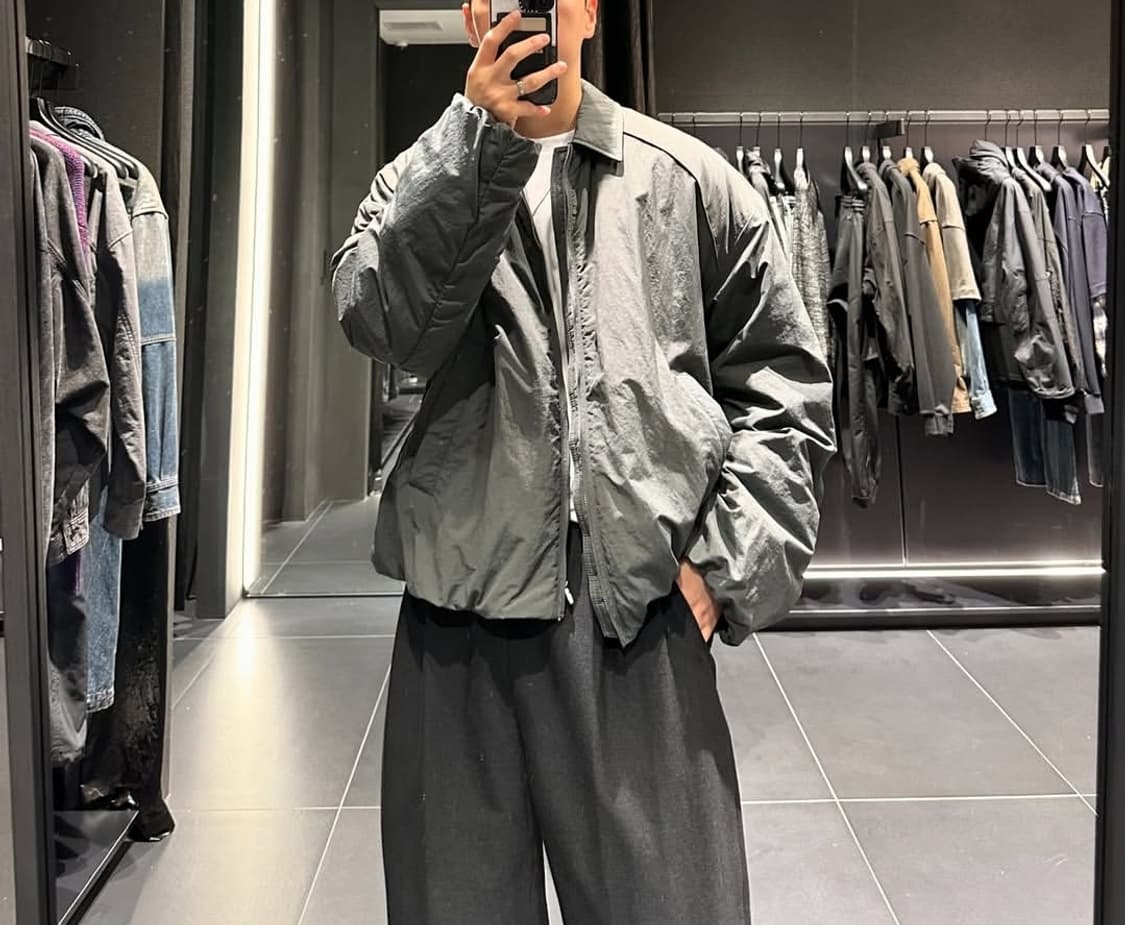 준지 24FW 애쉬 나일론 패디드 점퍼 상품이미지5