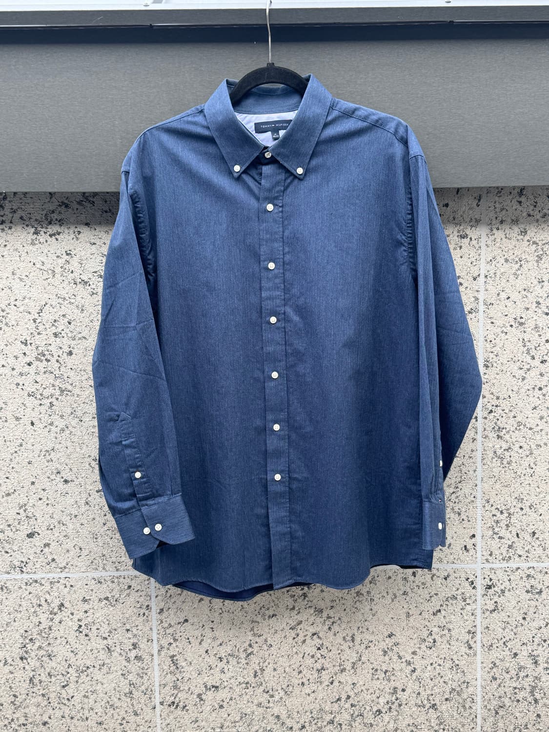 Tommy Holfiger Solid Shirt (Navy) 상품이미지2