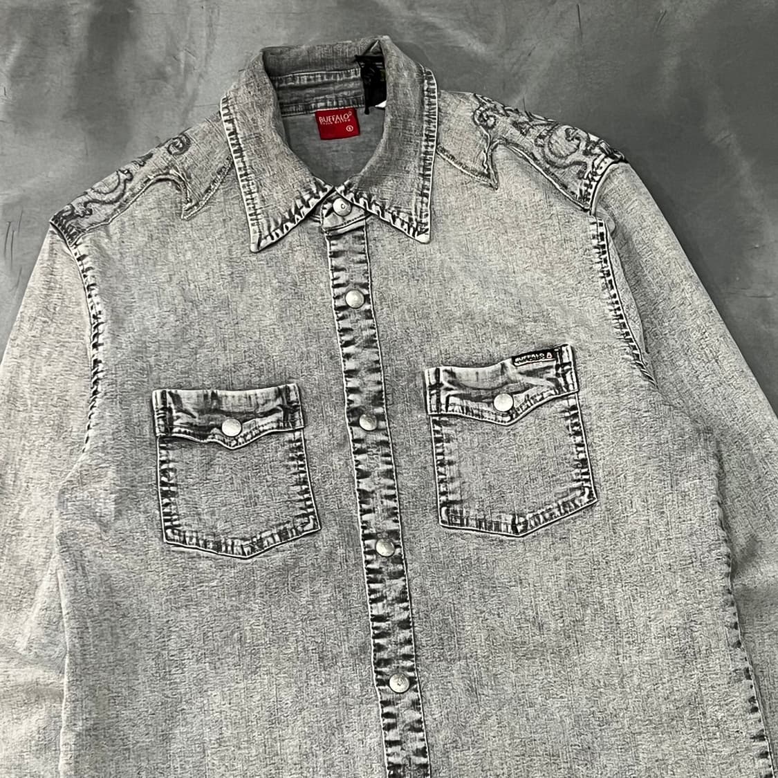  버팔로 워싱 데님 셔츠 y14997 상품이미지3