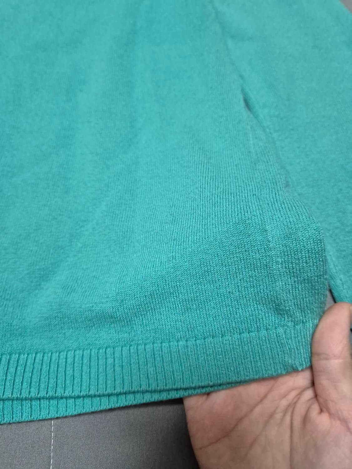 청록색 니트 티셔츠 상품이미지6