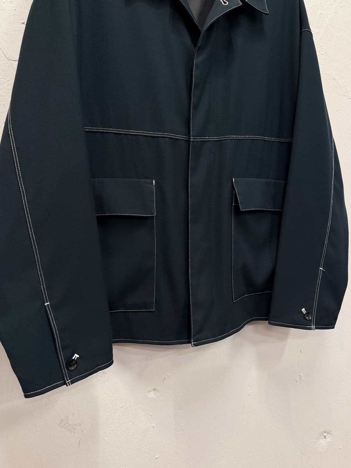 L) HARE Contrast Stitch Work Jacket 상품이미지4