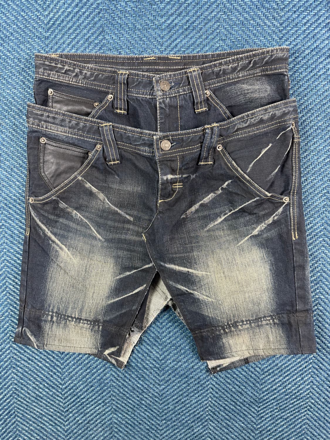 PPFM 재패니즈 아카이브 더블 웨이스트 데님 쇼츠 상품이미지1