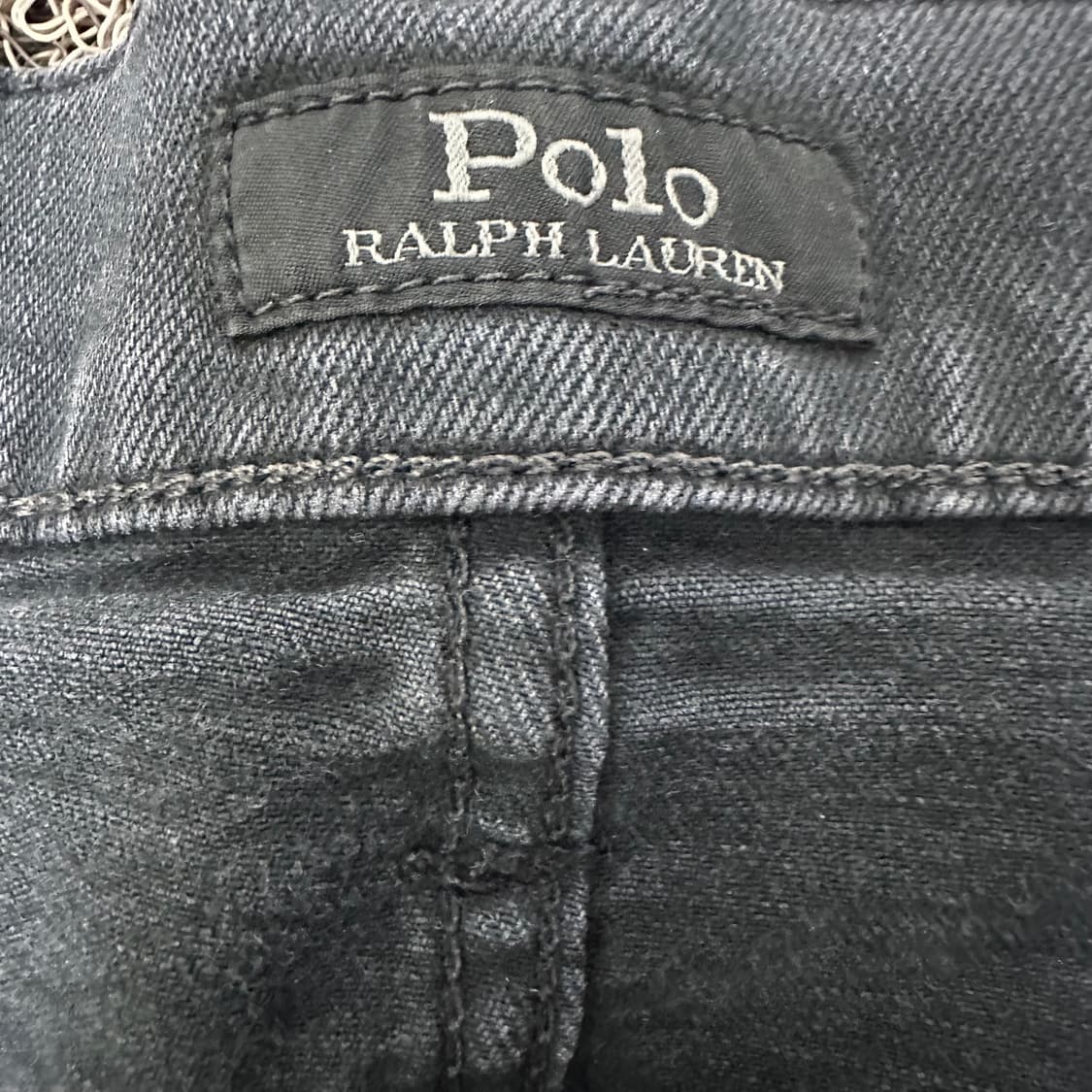 POLO 폴로 랄프로렌 데님 블랙진 흑청 바지 36인치 상품이미지4