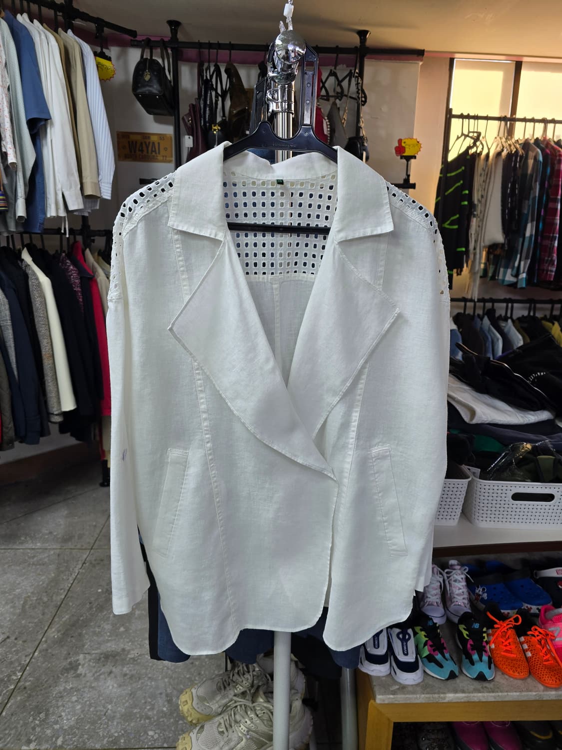 베네통 린넨자켓 펀칭 디테일 (1238) 상품이미지1