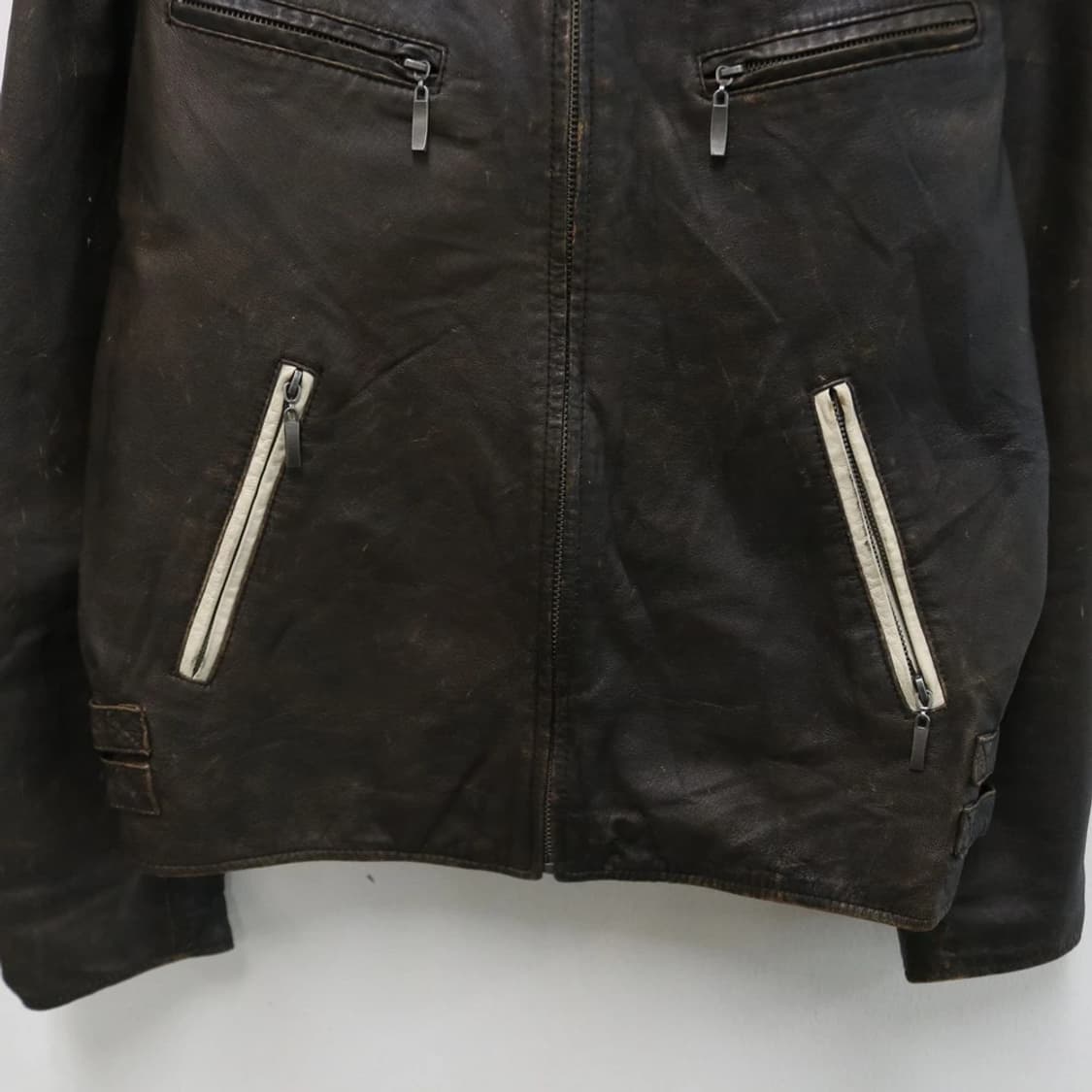 FREEDOM Y2K가죽 라이더 집업 60360 상품이미지4