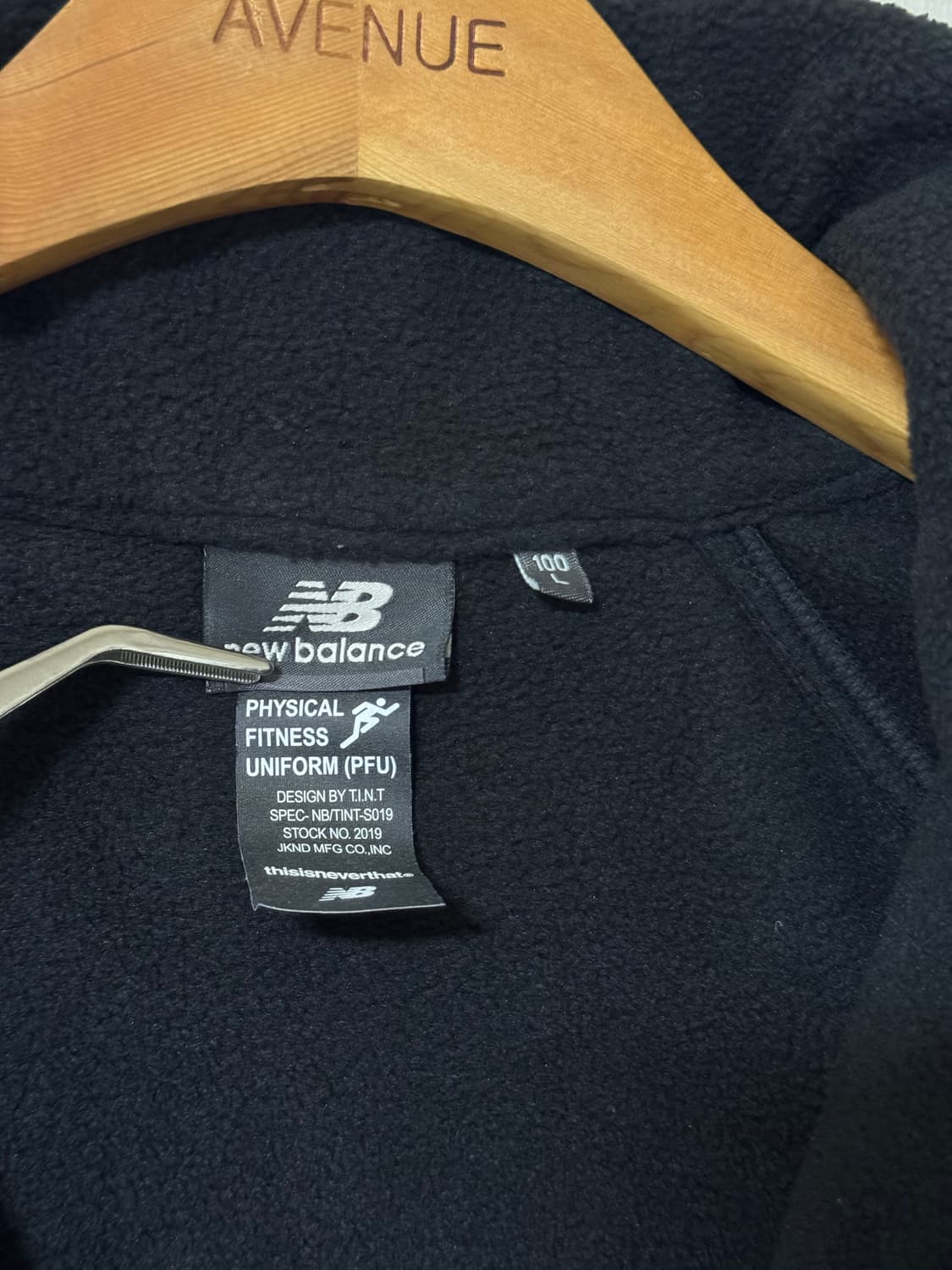 [L]뉴발란스 x 디스이즈네버댓 후리스 자켓 블랙 상품이미지6