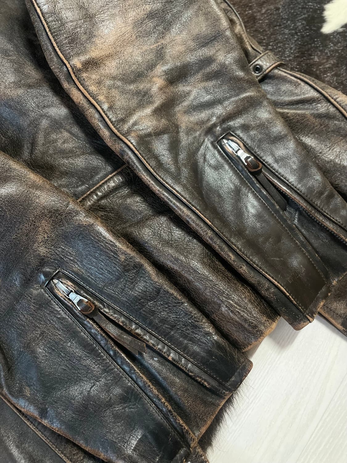 Dagda leather 30's sports jacket/ 부코,맥코이 상품이미지6