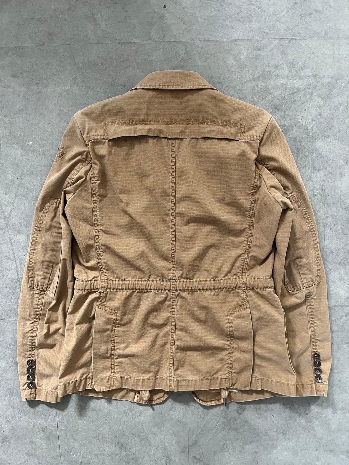 Diesel 디젤 베이지 브라운 코튼 워크 자켓 블레이저  상품이미지6