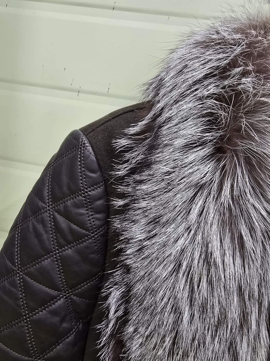 퍼 무스탕 양구죽 코트 브라운 상품이미지4