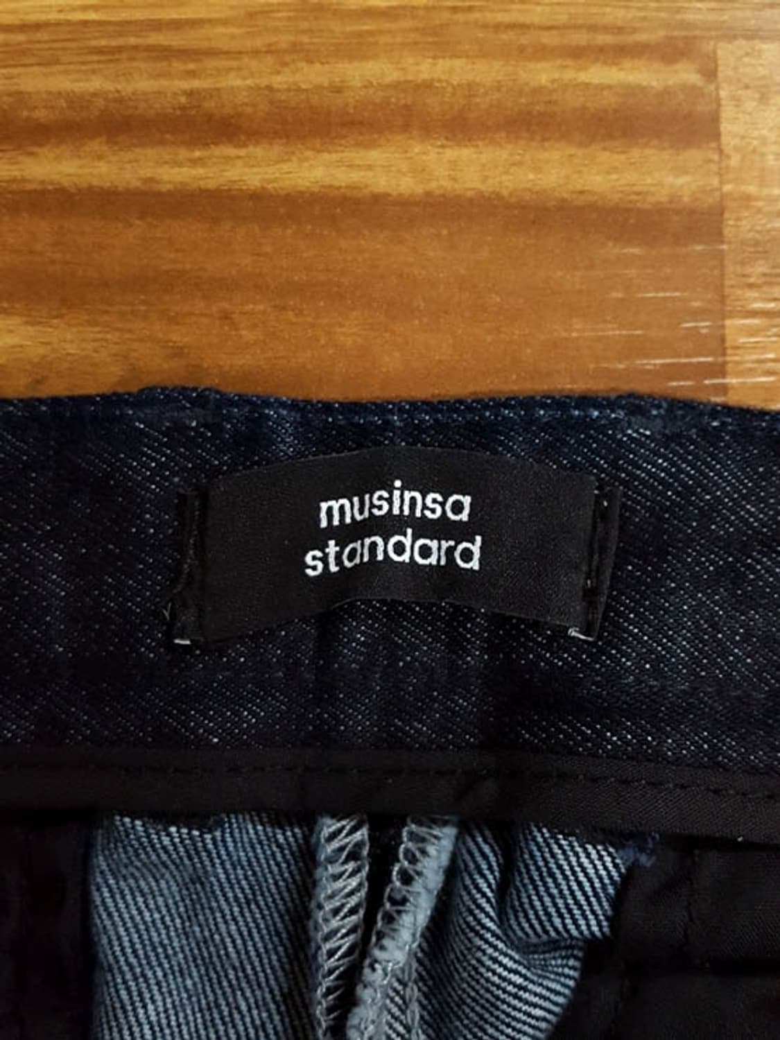 [미사용] 무신사스탠다드 스트레이트 데님 슬랙스 32 상품이미지4