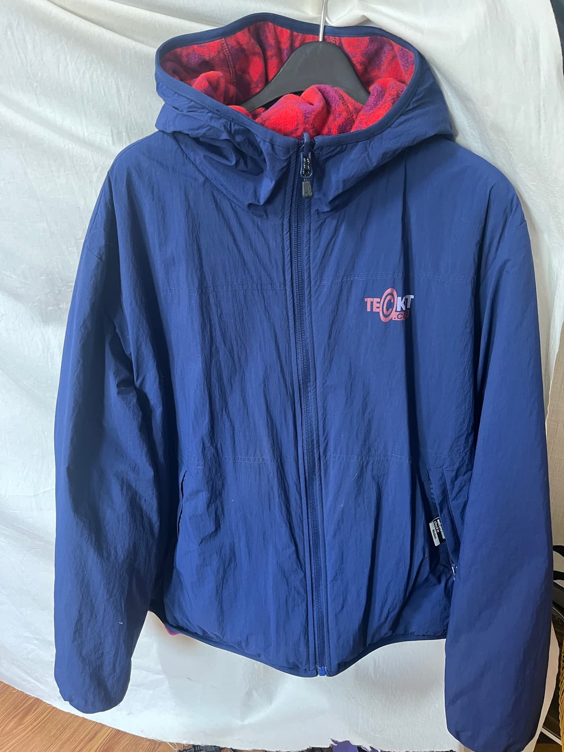 Teket 테켓 리버서블 플리스 레드/네이비 상품이미지6