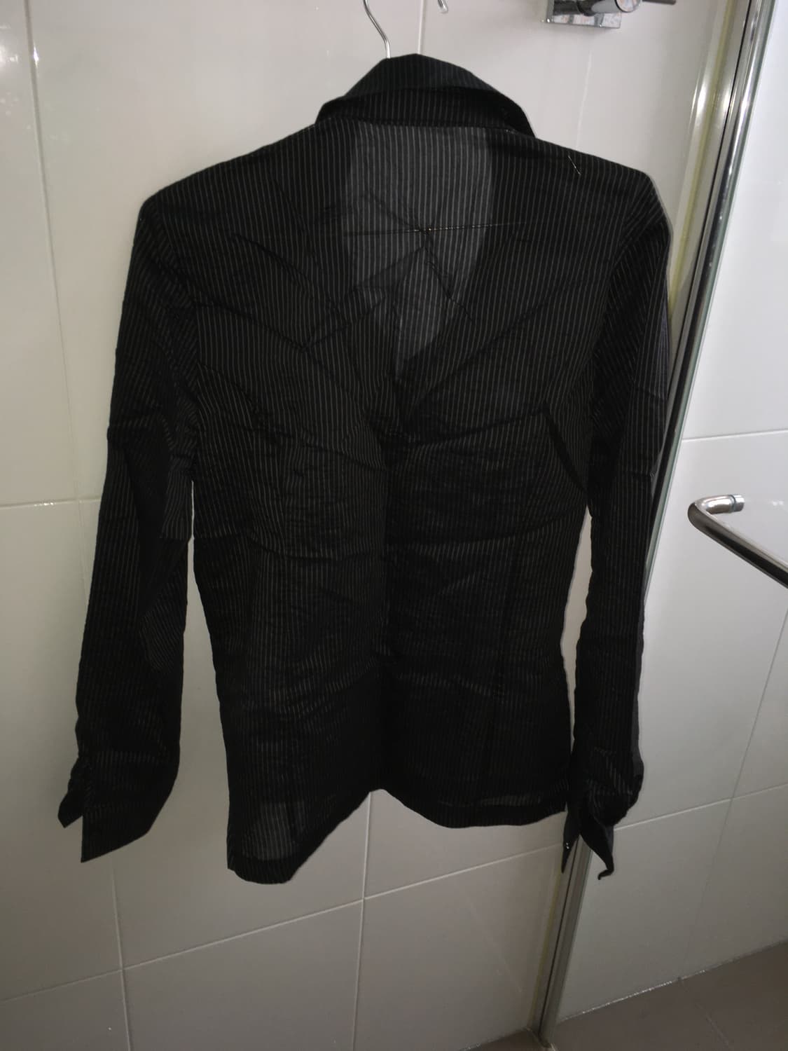 셔링 스트라이프 셔츠 상품이미지2