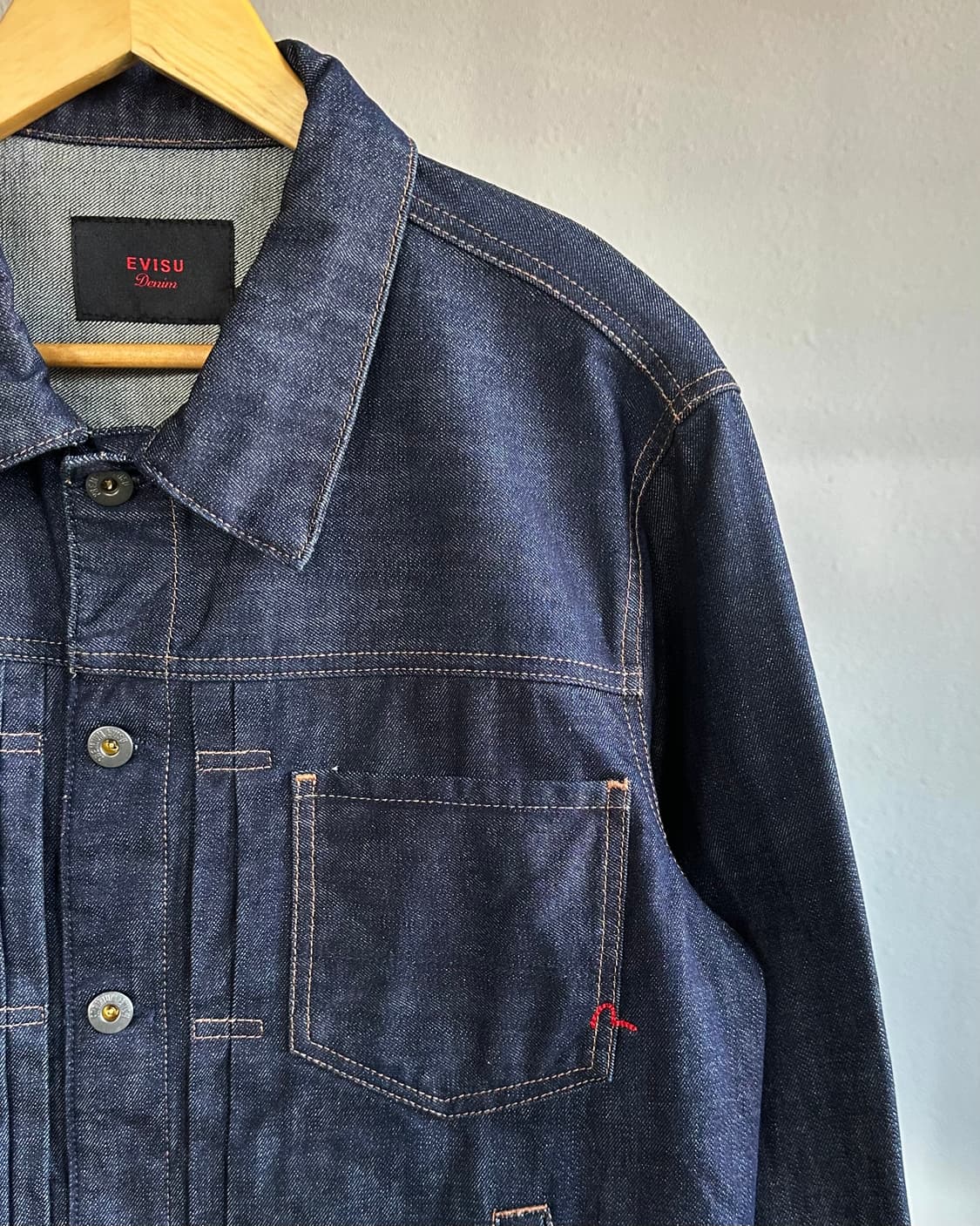 [L]에비수 Evisu 데님 트러커 자켓 상품이미지4