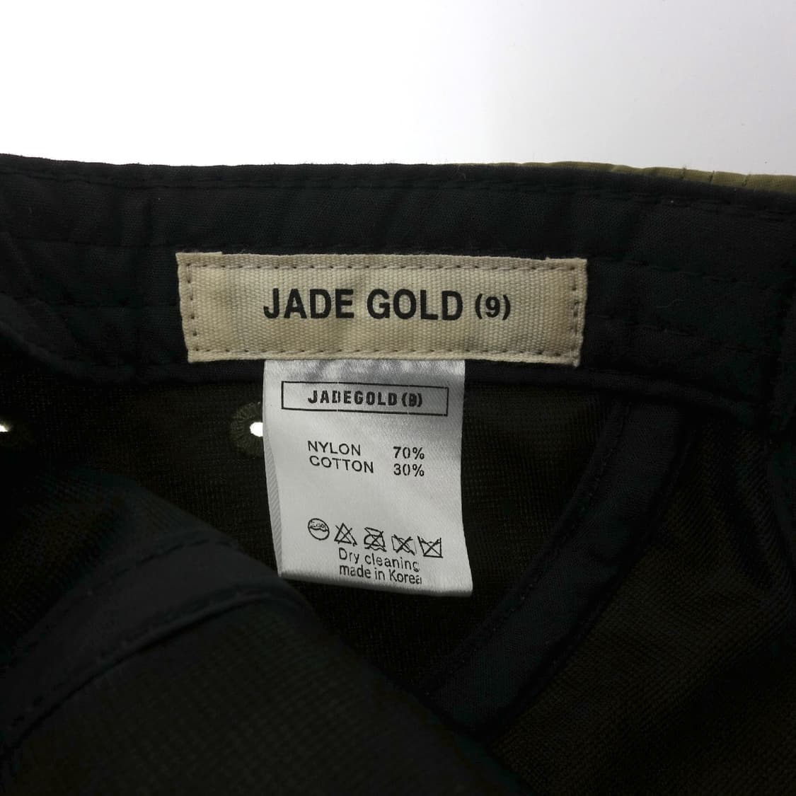 JADE GOLD NINE 제이드골드나인 롱빌 카키 캠프캡 상품이미지8