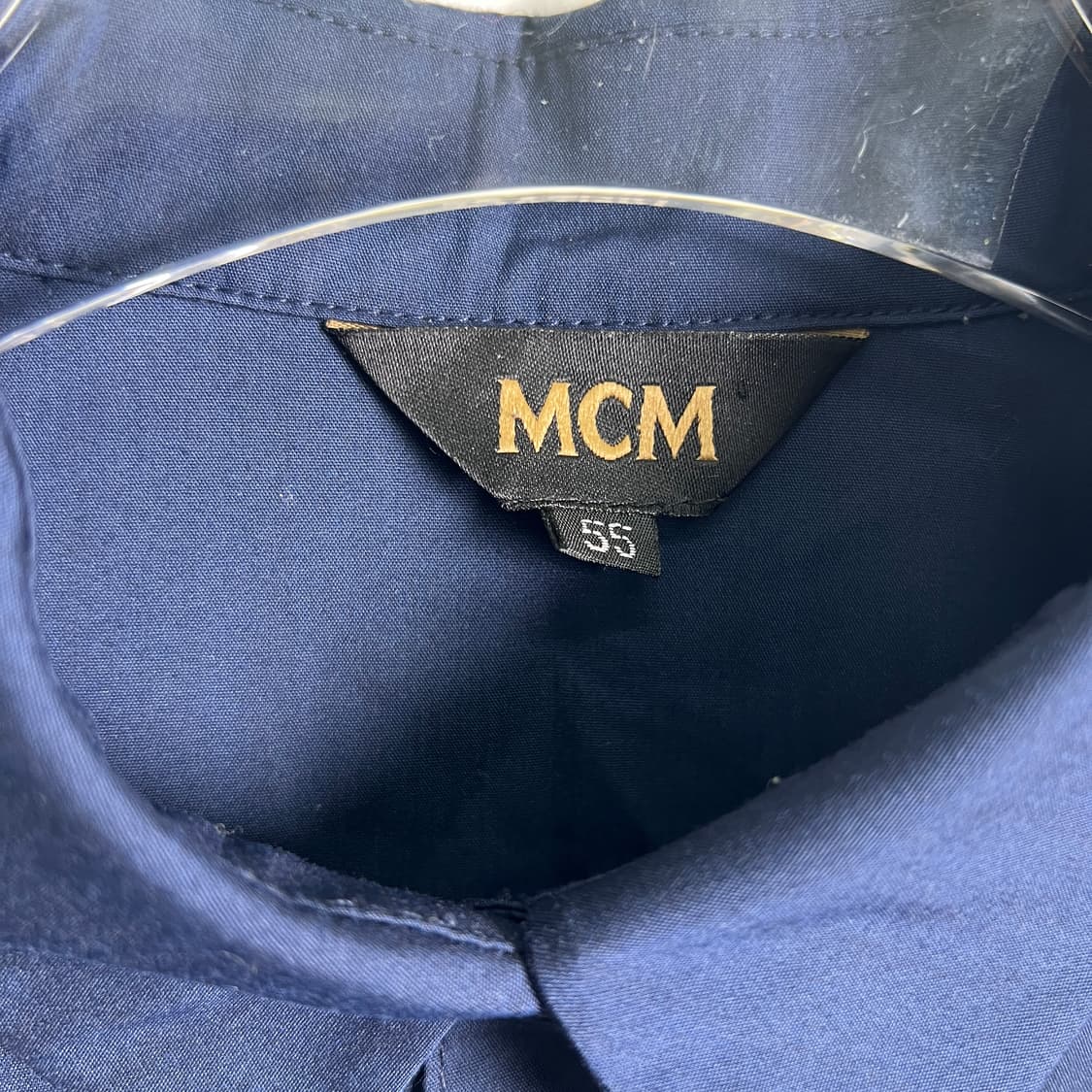 MCM 네이비 로고 반팔 셔츠 55 상품이미지3