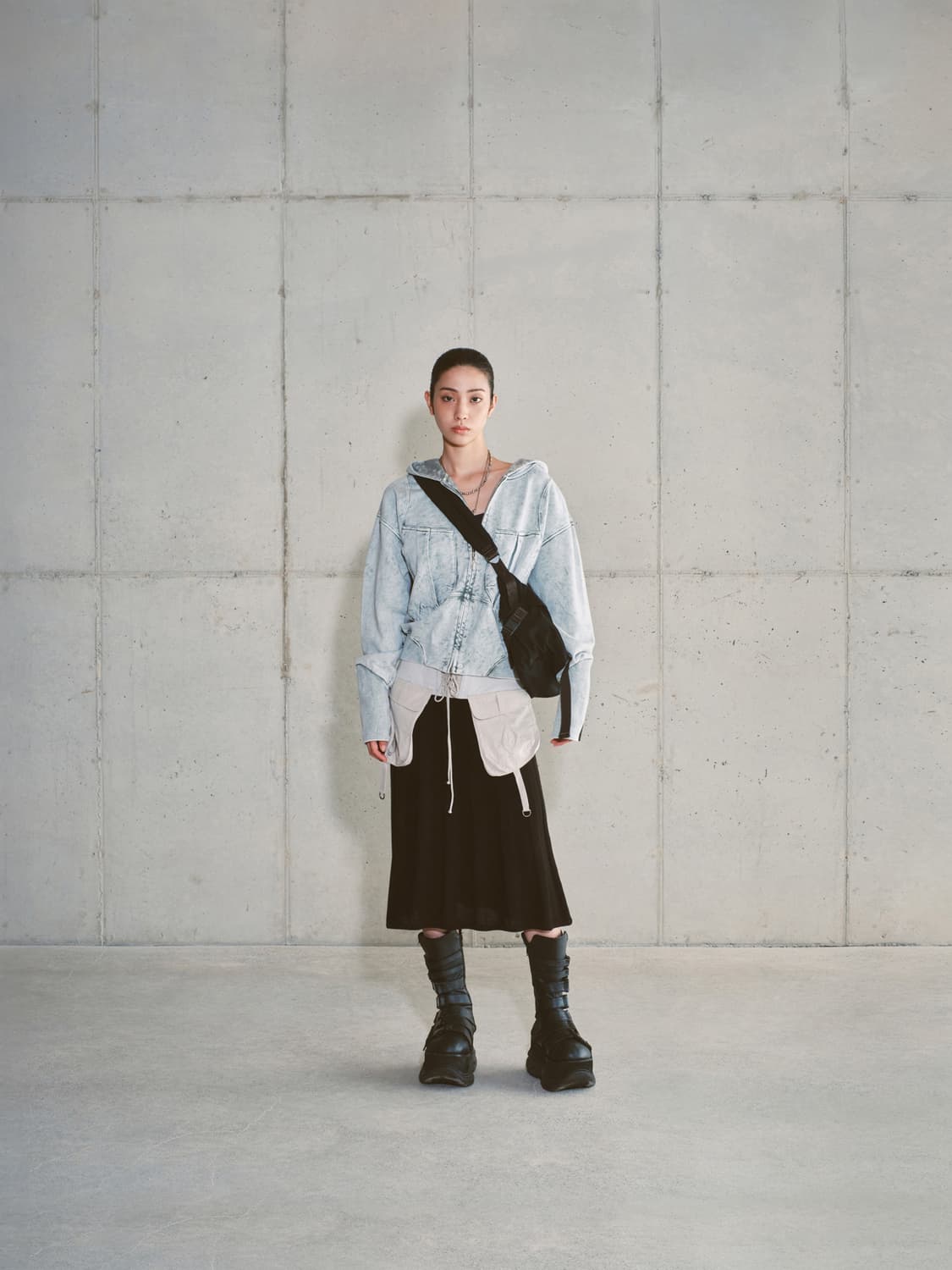 미스치프) 빅 포켓 후디 후드 집업 상품이미지8