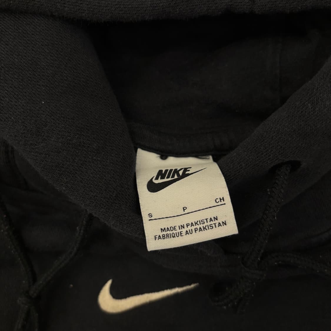나이키 센터 스우시 블랙 신형 후드티 상품이미지3