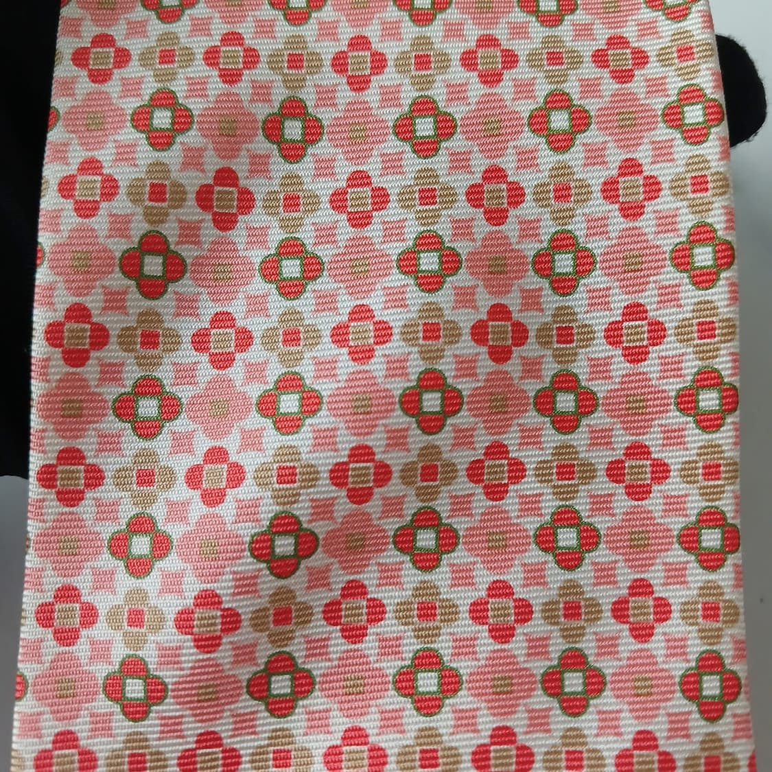 던힐 실크 핑크 플라워 자카드 넥타이 9.6cm A+등급 A18891
 상품이미지6