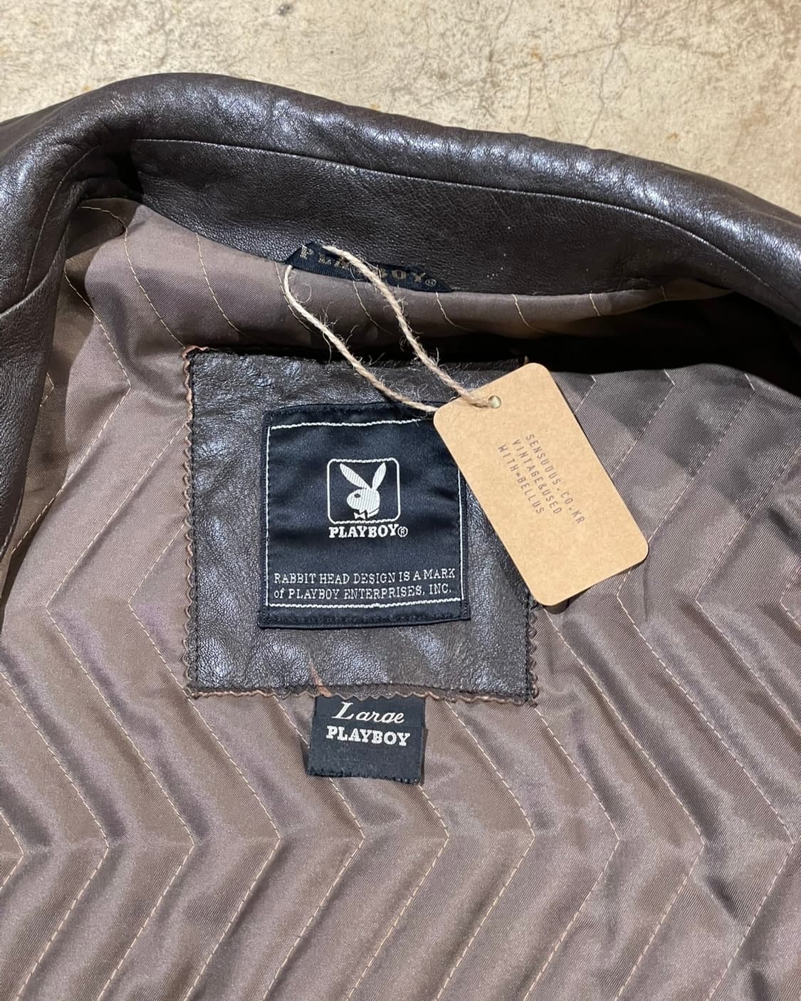 Play boy 스웨이드 레더 재킷 (B5175) 상품이미지9