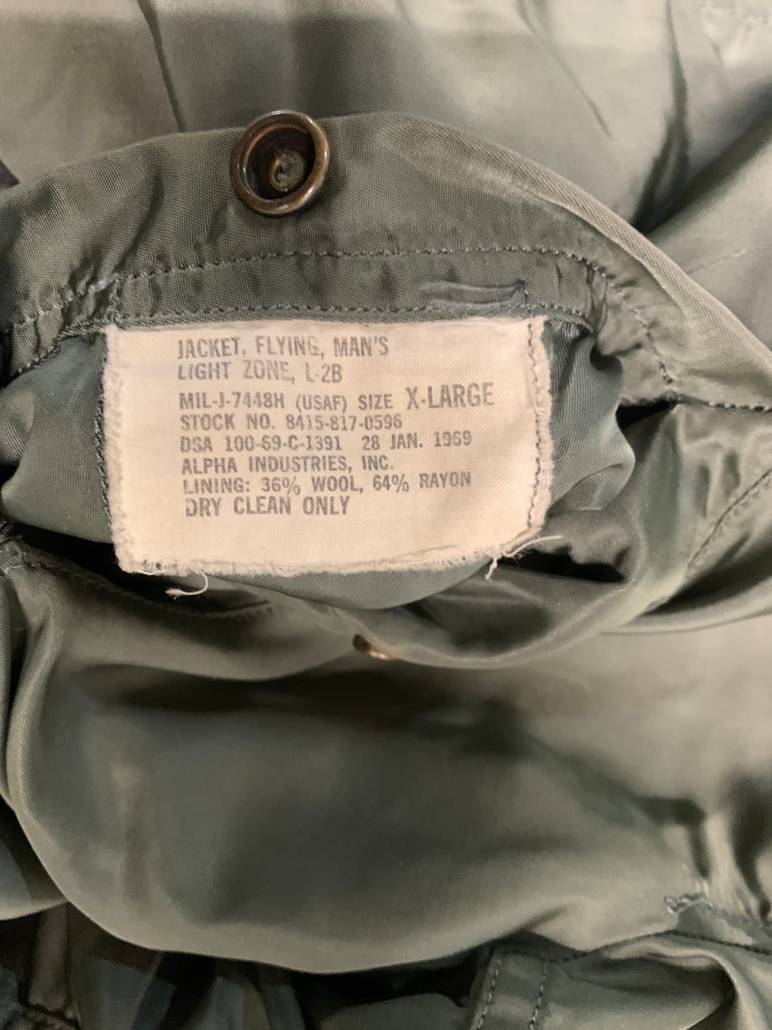 RARE) 60s L-2B 자켓 XL 상품이미지7