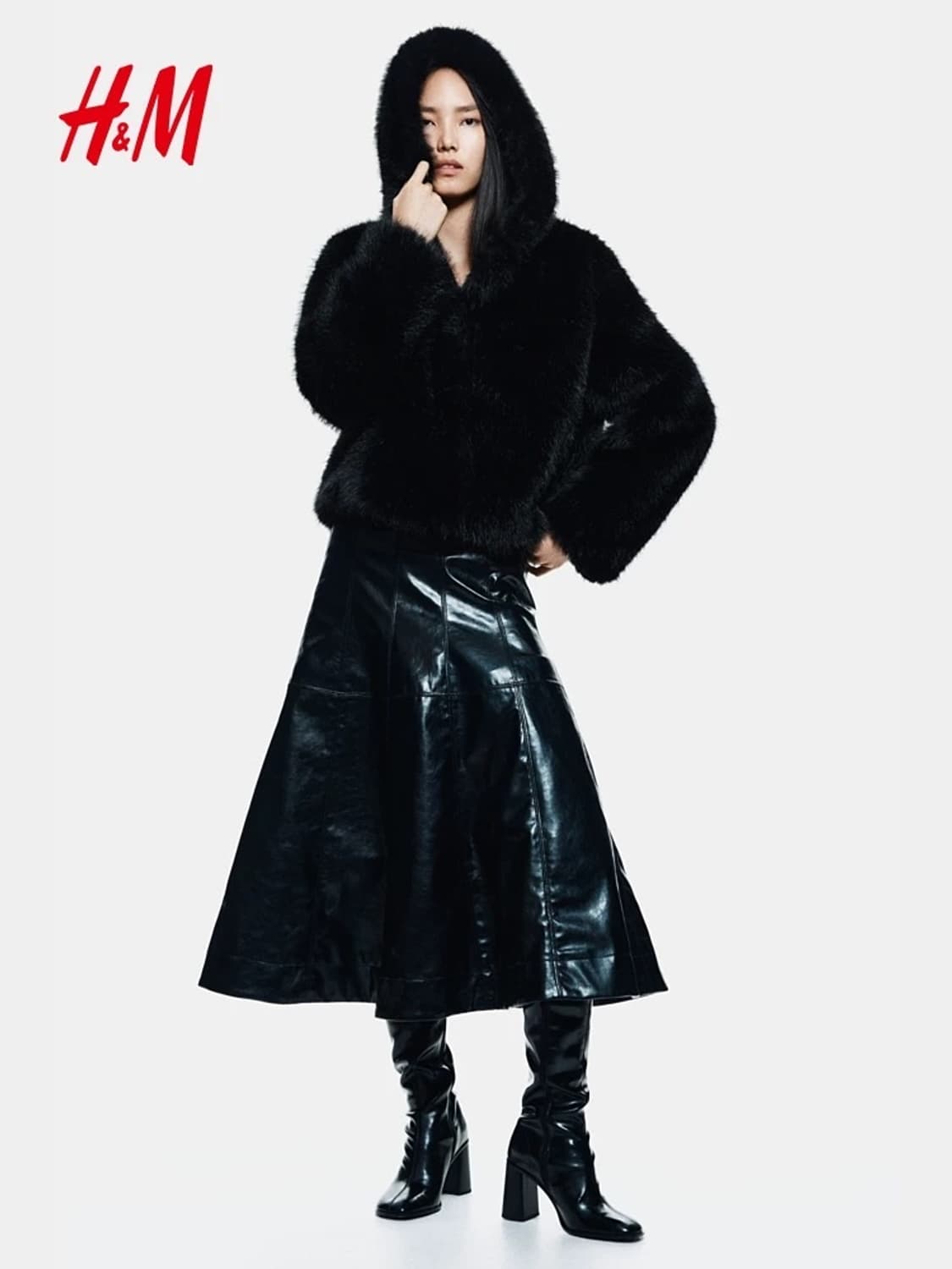 h&m 후드 퍼자켓 상품이미지2