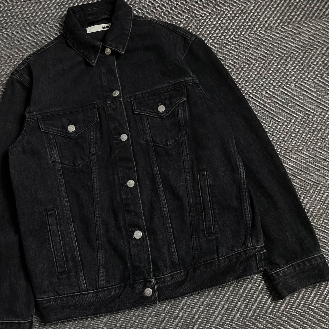 빈티지 흑청 데님 트러커 자켓y 4806 상품이미지3