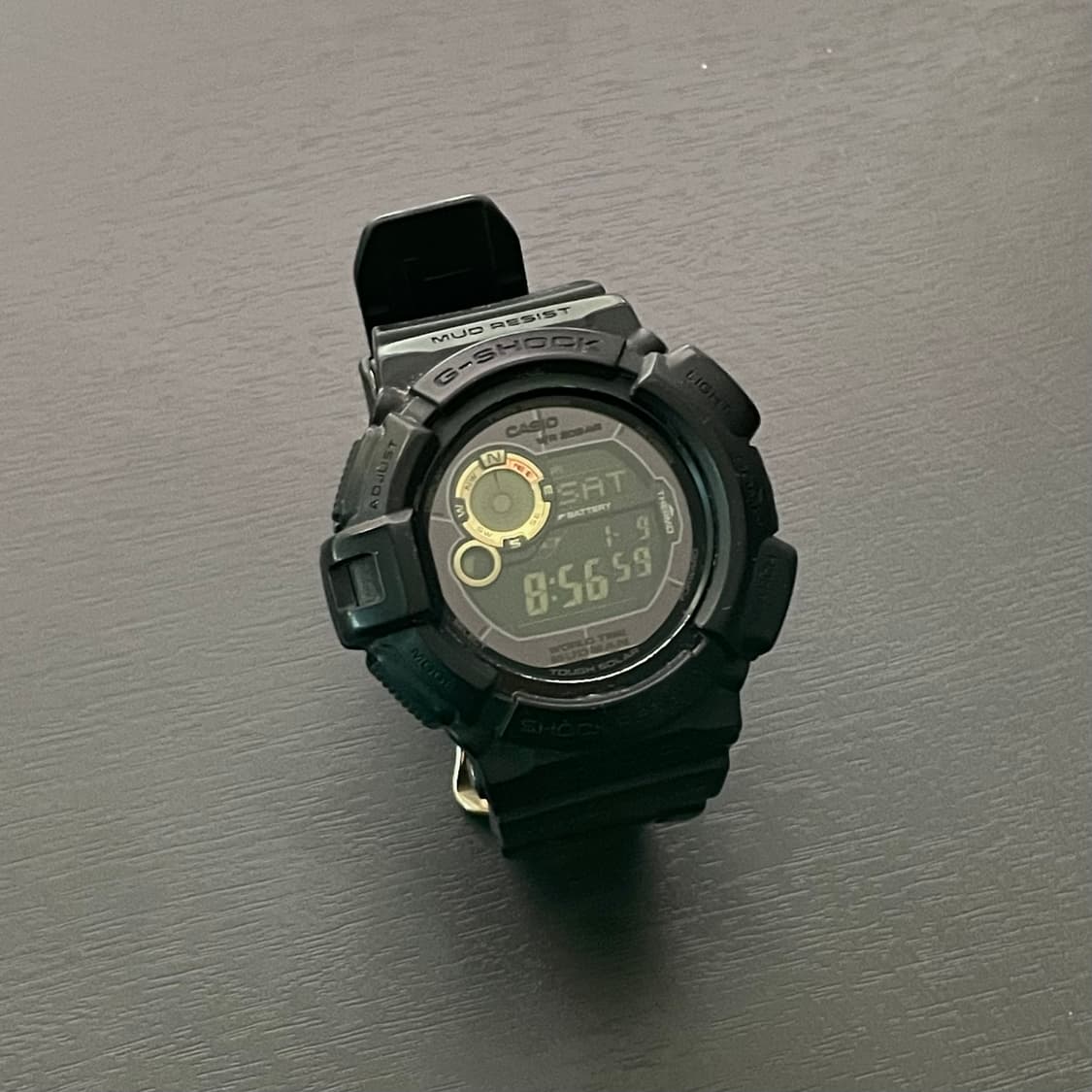 지샥 G-SHOCK 머드맨 MUDMAN 블랙 골드 금장 디지털 태양광 상품이미지2