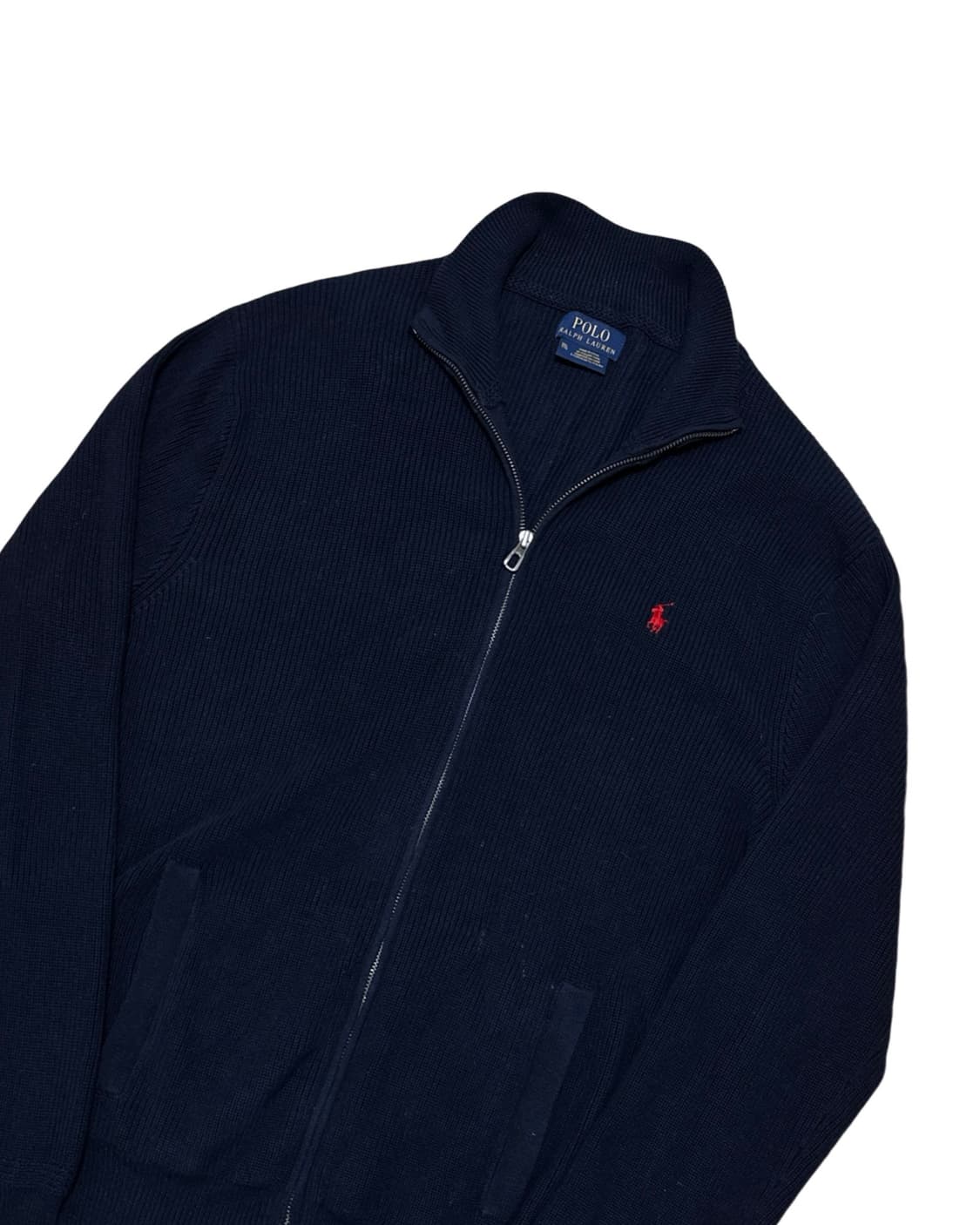 폴로 랄프로렌 투웨이 네이비 니트집업 상품이미지3